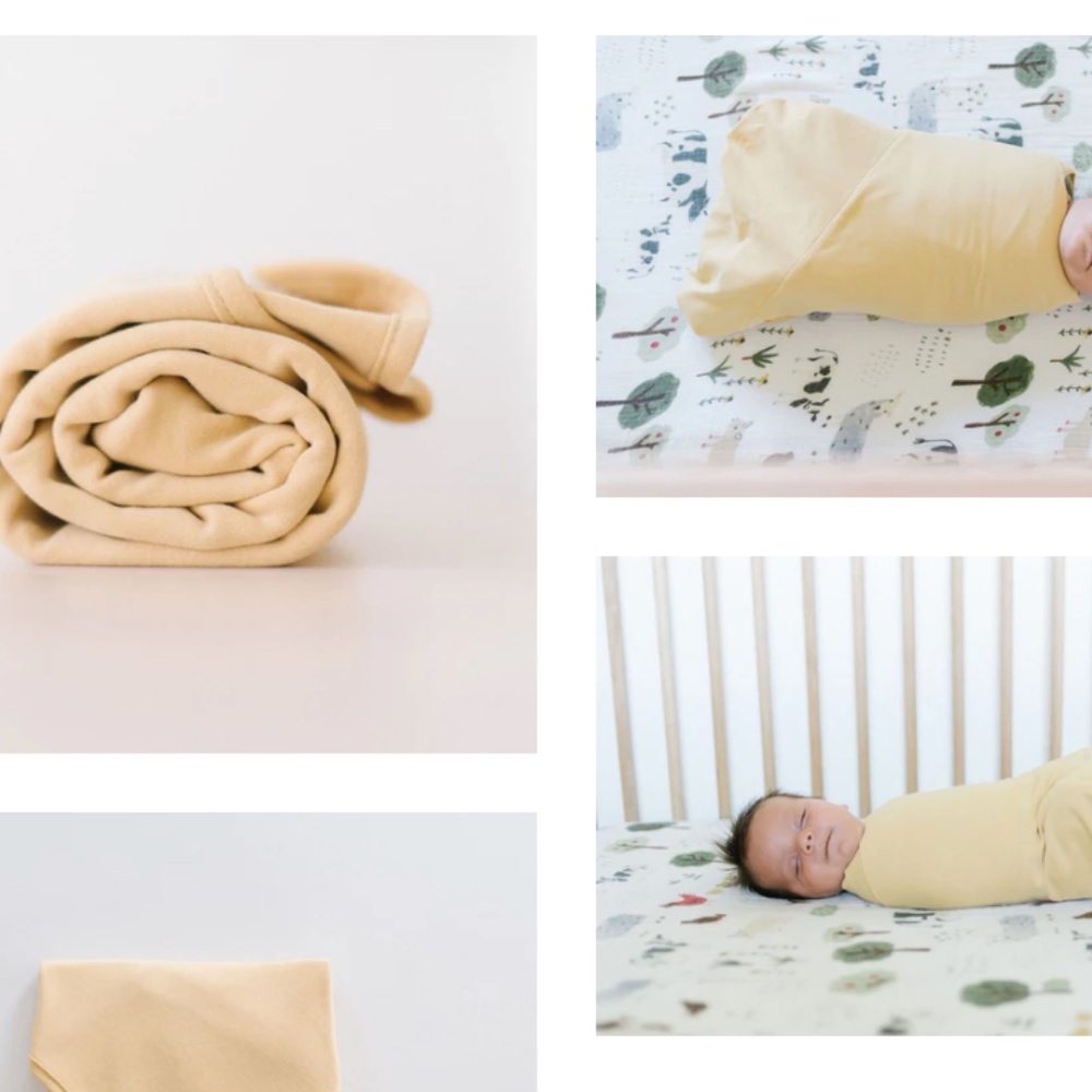 Organic Pre-folded Swaddle - Daffodil